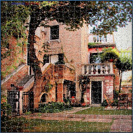 BUY NOW! A TREVISO GARDEN IN OILS - Digital Jigsaw - Own it Forever