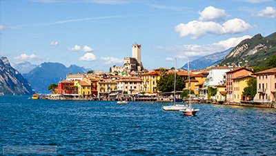 BUY NOW! A VIEW OF MALCESINE - FINE ART PRINT