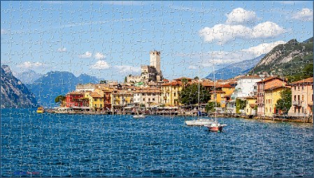 BUY NOW! A VIEW OF MALCESINE - Digital Jigsaw - Own it Forever