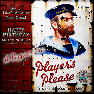 A "BIRTHDAY" e-Card - with Fine Art Image of A BYGONE ERA