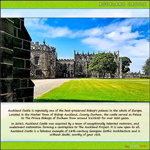 A "Blank" e-Card - with Fine Art Photographic Image of AUCKLAND CASTLE