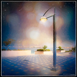 A BLANK e-CARD - STREETLIGHT