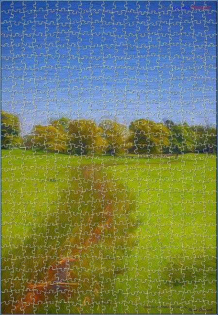 BUY NOW! THE BLUES AND GREENS - Digital Jigsaw - Own it Forever