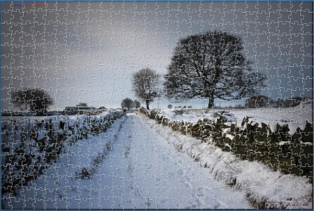 BUY NOW! FOOTSTEPS IN THE SNOW - Digital Jigsaw - Own it Forever