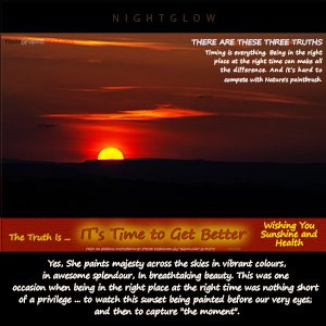 A "Get Well" e-Card - with Fine Art Image of NIGHT GLOW