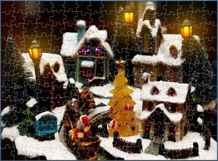 BUY NOW! HAPPY CHRISTMAS - HAPPY NOËL INDEED! - web-playable jigsaw