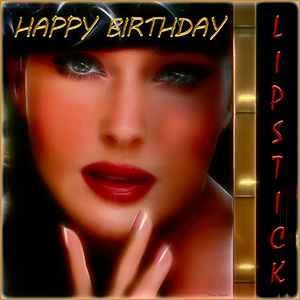 A BIRTHDAY e-CARD - LIPSTICK - The Power of Red