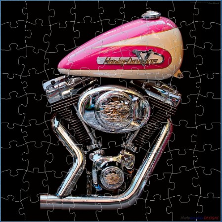 A DIGITAL JIGSAW - HARLEY DAVIDSON - PRETTY IN PINK A DIGITAL JIGSAW - HARLEY DAVIDSON - PRETTY IN PINK
